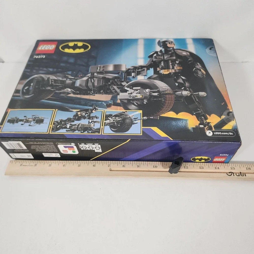 LEGO DC Batman 76273 Batman Construction Figure & Bat-Pod Bike 713 PC NEW SEALED